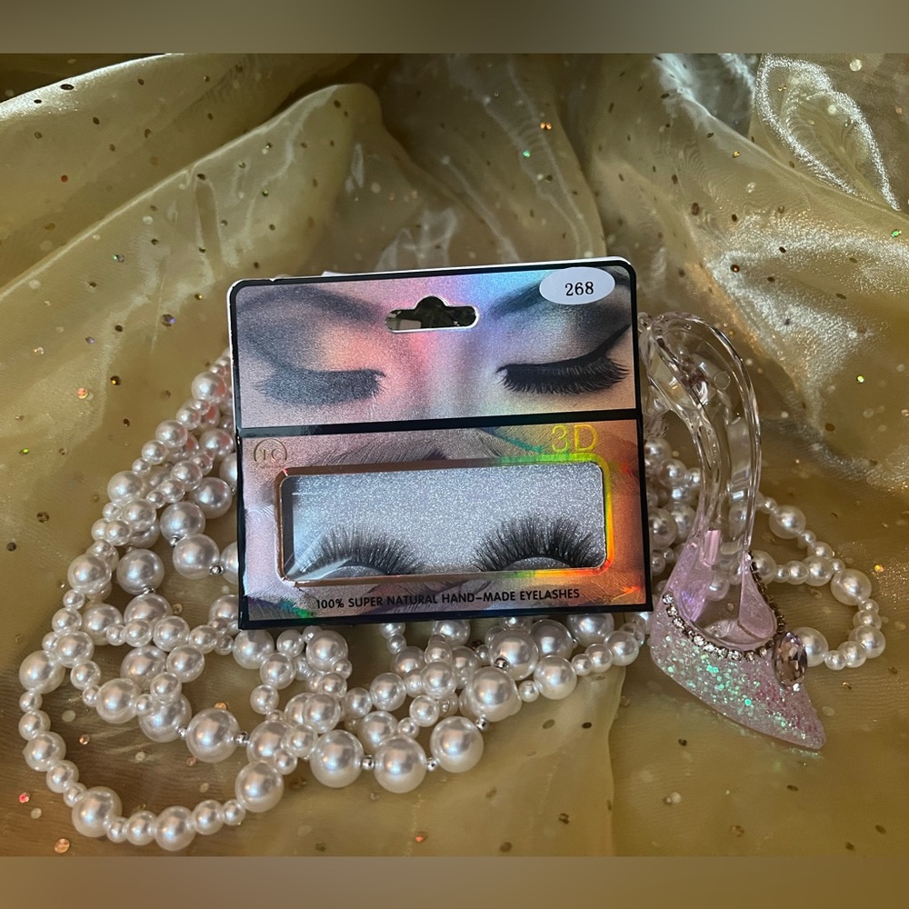 NEW: 3D Black Lashes 100% Super Natural Handmade Eyelashes #1